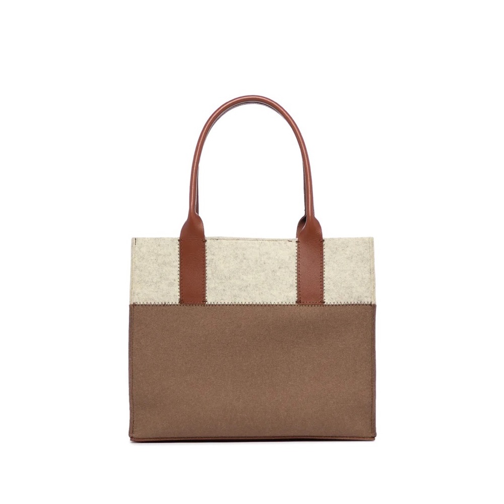 [graf lantz] Jaunt Petite Tote • Cumin / Heather White / Sienna Leather